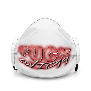 College View Co. White f*ck Covid mask Premium face mask