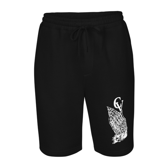 College View Co. Black / S Prayer Hands fleece shorts