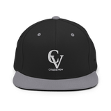 College View Co. Hats Black/ Silver CV Snapback (Green Undervisor)