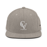 College View Co. Hats Heather Grey CV Snapback (Green Undervisor)