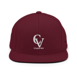 College View Co. Hats Maroon CV Snapback (Green Undervisor)