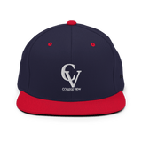College View Co. Hats Navy/ Red CV Snapback (Green Undervisor)