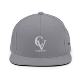 College View Co. Hats Silver CV Snapback (Green Undervisor)
