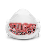 College View Co. White f*ck Covid mask Premium face mask