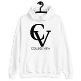 College View Co. White / S CV Hoodie (blk print)